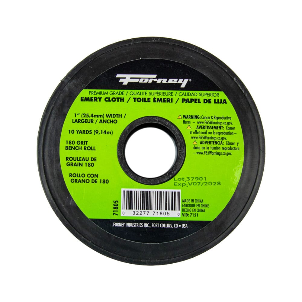 Emery Cloth Bench Roll, 180 Grit